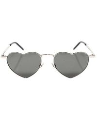 Saint Laurent Heart Shaped Sunglasses - Black