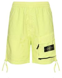 Stone Island - Logo Patch Bermuda Shorts - Lyst