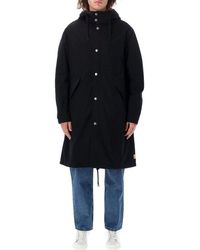 A.P.C. - Relaxed Fit Hooded Parka Jacket - Lyst