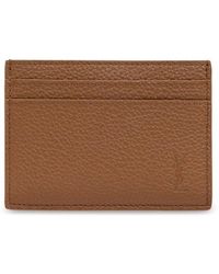 Saint Laurent - Leather Card Case - Lyst