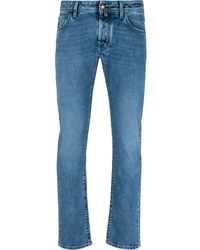 Jacob Cohen - Logo Patch Slim Fit Jeans - Lyst