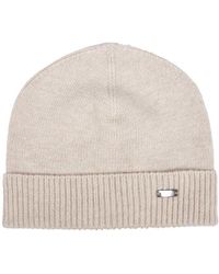 Mens Hats Herno Hats Herno Wool Cashmere Beanie in Brown for Men 