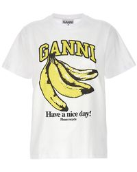 Ganni - Banana T-shirt - Lyst