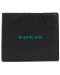 Balenciaga - Logo Detailed Cash Square Folded Wallet - Lyst