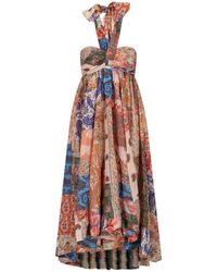 Zimmermann - Devi Paisley-print Halterneck Dress - Lyst