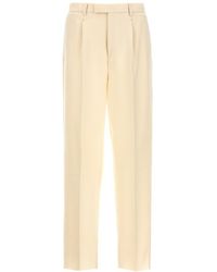 Zegna - Wool With Front Pleats Pants - Lyst