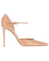 Gianvito Rossi - Buckle-strapped Pointed-toe Pumps - Lyst