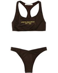 Philosophy Di Lorenzo Serafini - Logo Print Bikini - Lyst