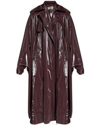 Saint Laurent - Long-sleeved Trench Cape - Lyst