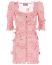 Coperni - Pink Knit Mini Dress - Lyst