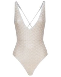 Missoni - One-Piece Swimsuit With Thin Crossed Straps - Lyst