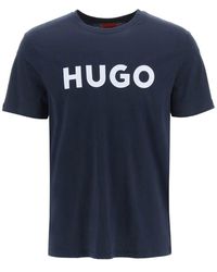 HUGO - Logo Printed Regular-Fit T-Shirt - Lyst