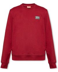 DIESEL - ‘-Ginn-Sp’ Sweatshirt With Logo, ' - Lyst