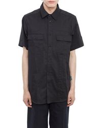 Alexander Wang Short Sleeved Buttoned Shirt - Black