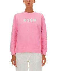 MSGM - Sweatshirt With Logo - Lyst