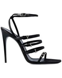Saint Laurent - Jerry Heeled Sandals - Lyst