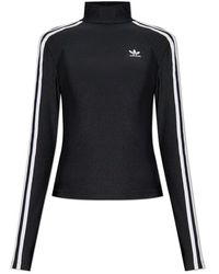 adidas Originals - Adicolor 3-stripes Turtleneck Long-sleeved T-shirt - Lyst