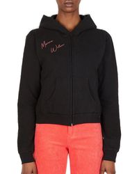 Maisie Wilen - Pop Logo Printed Zipped Hoodie - Lyst