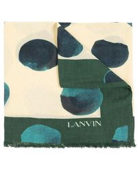 Lanvin - Scarf With Polka Dot Pattern - Lyst