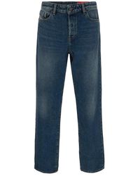 DIESEL - 1955 Straight-leg Logo Patch Jeans - Lyst