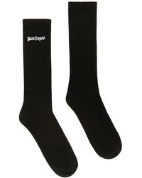Palm Angels - Logo Embroidered Socks - Lyst
