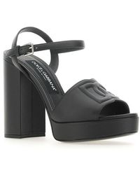 Dolce & Gabbana - Keira Ankle Strap Heeled Sandals - Lyst