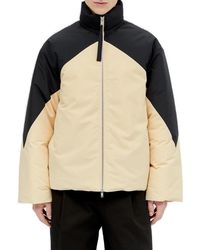 Jil Sander - Colour-block Zipped Down Jacket - Lyst