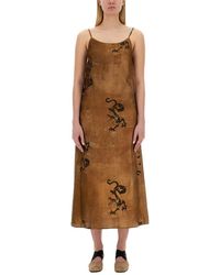 Uma Wang - Anaya Graphic Patterned Sleeveless Dress - Lyst