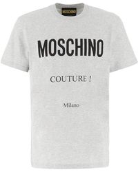 Moschino - Logo Printed Crewneck T-shirt - Lyst