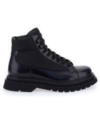 mens black prada boots