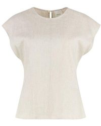 Calvin Klein - Linen Blouse - Lyst