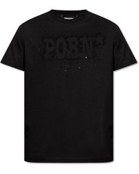 DSquared² - T-shirt With Sparkling Crystals, - Lyst