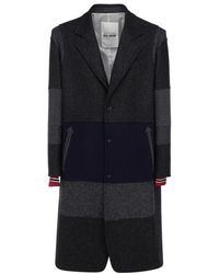 Valentino - Patchwork Single-breasted Coat - Lyst