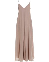 Fabiana Filippi - V-Neck Embellished Strap Dress - Lyst