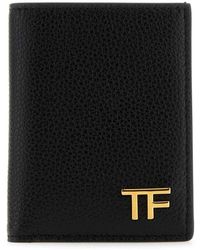 Tom Ford - Black Leather Wallet - Lyst