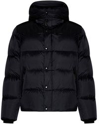 Burberry - Logo Patch Hooded Coat - Lyst