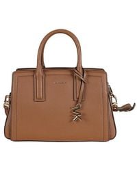 Michael Kors - Michael Laila Small Pebbled Satchel Bag - Lyst