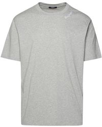 Balmain - Grey Cotton T-shirt - Lyst