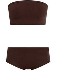 Alaïa - Second-Skin Knit Lingerie Set - Lyst