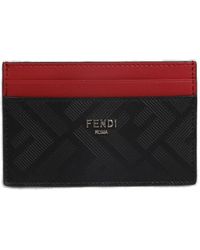 Fendi Logo Leather Cardholder - Multicolor