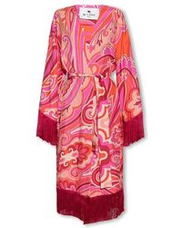 Etro - Silk Kimono - Lyst