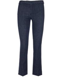 Max Mara Slim Fit Denim Trousers - Blue
