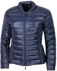 Armani Exchange - Ultra Light Down Jacket In Real Goose Down With Concealed Hood And Zip Closure With Slim Fit - Lyst