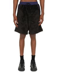3 MONCLER GRENOBLE - Fuzzy Track Shorts - Lyst