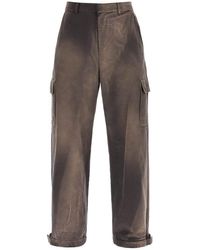 Off-White c/o Virgil Abloh - Washed-effect Cargo Pants - Lyst
