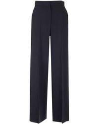 Max Mara Afoso High Waisted Pants - Blue