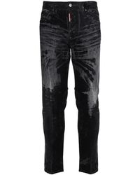 DSquared² - Mid-rise Distressed Skinny Jeans - Lyst