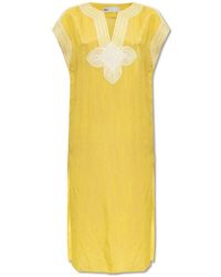 Tory Burch - Dress With Stitching - Lyst