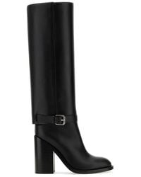Burberry - Round-toe Buckle Fastened Boots - Lyst