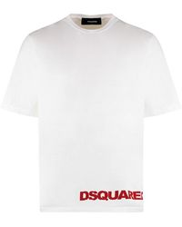 DSquared² - Cotton Crew-Neck T-Shirt - Lyst